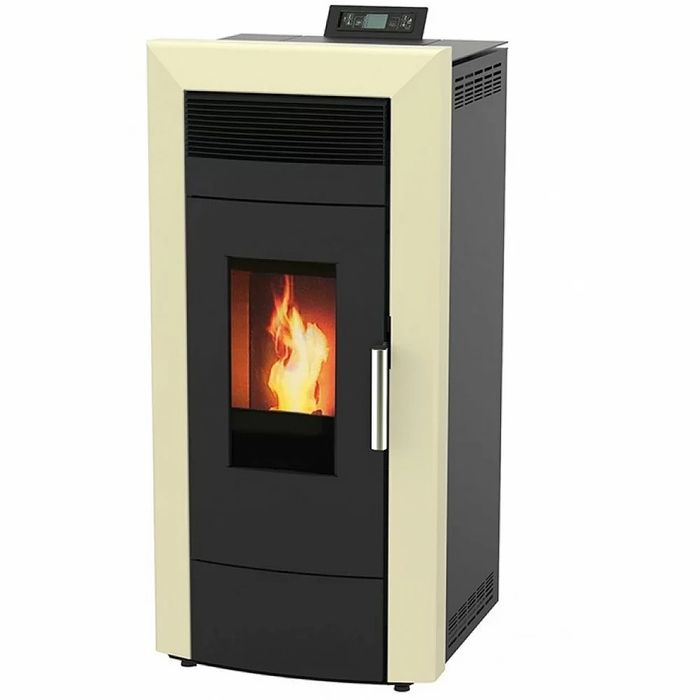 Пелетна камина с водна риза ALFAPLAM Commo 21kW - Бежова