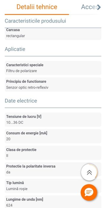 Senzor optic retro-reflexiv ifm/ NOS