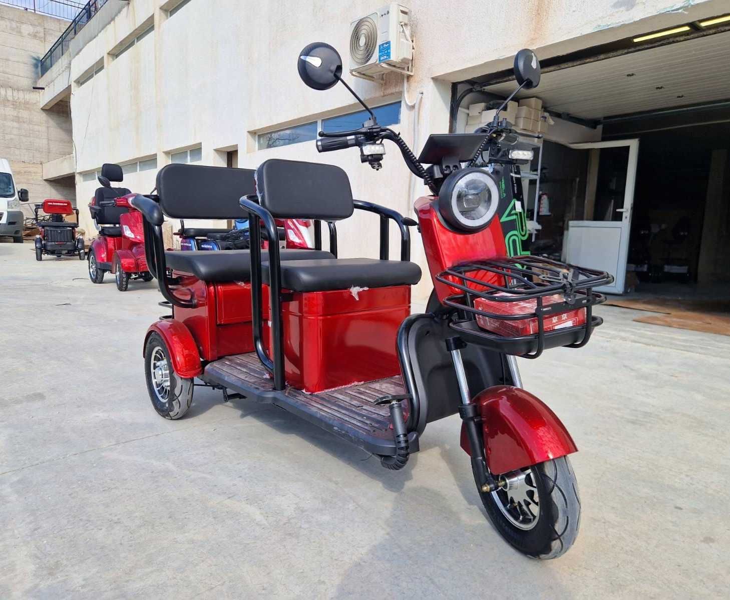 Triciclu electric 2locuri fara permis LONG-RANGE 32AH, LIVRARE -27%