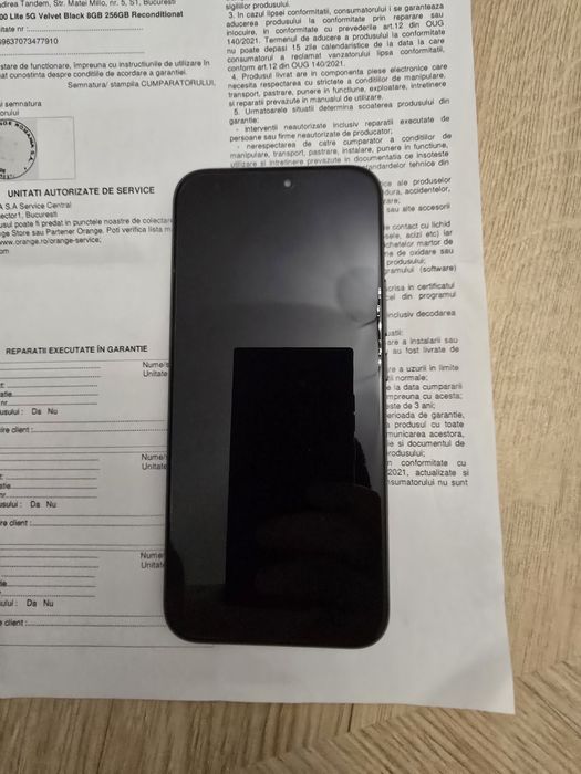 Honor 400 Lite Velvet Black, 8GB, 256GB, Reconditionat Garantie 24luni