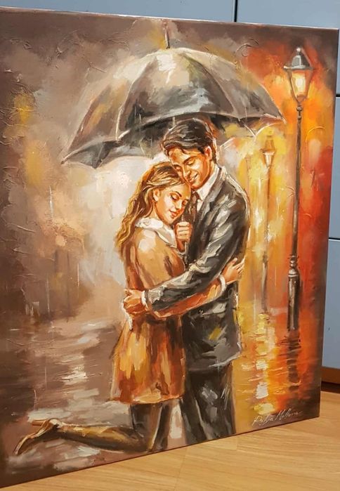 Картина "Обич под дъжда"