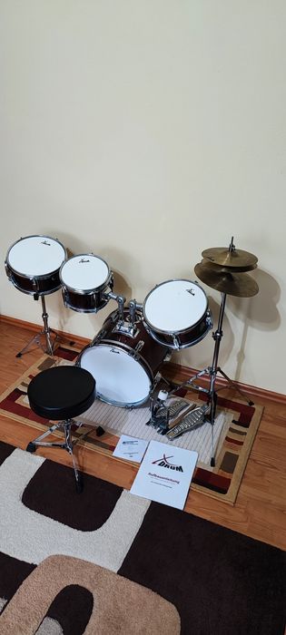 XDrum Set de tobe copii cu scaun inclus X Drum