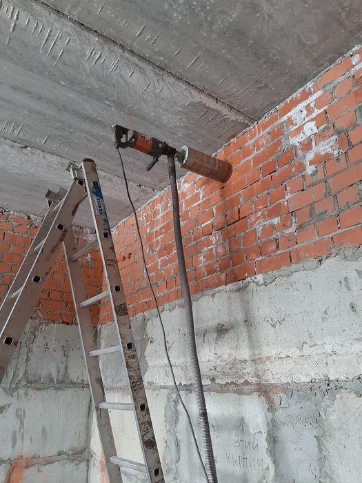 Алмазное бурение, сверление отверстий, резка проёмов, перекрытий