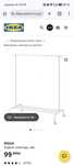 Suport umerașe Ikea Alb 111 cm