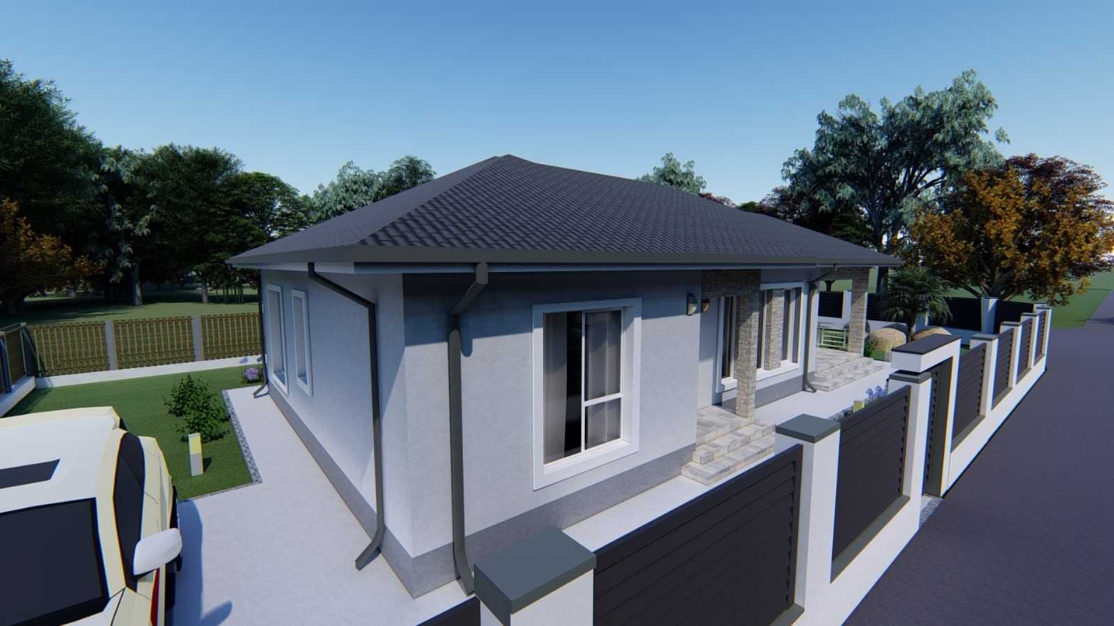 534 mp intravilan cu Autorizatie de Construire, Buftea, gara, Rombiz