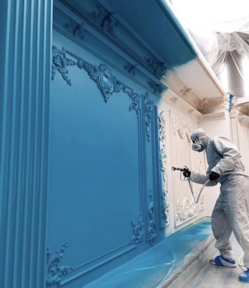 Покраска стены и потолков профессиональный мастер
