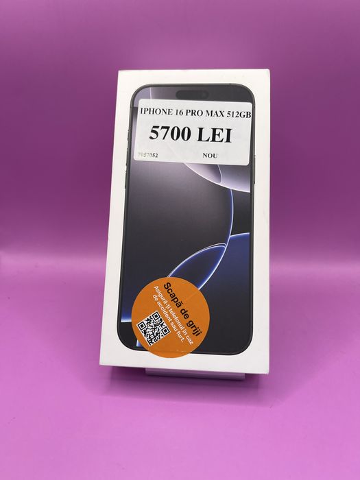 Iphone 16 Pro Max 512gb sigilat •Matei Amanet Crangasi•79570