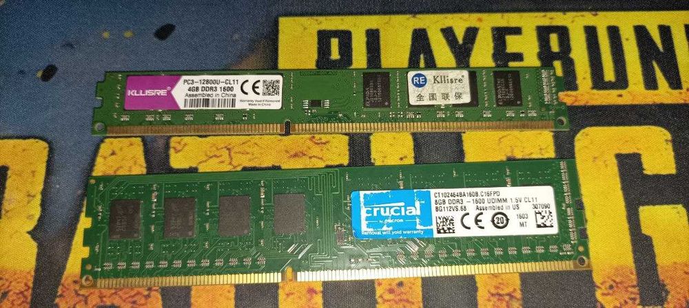 RAM памет 12GB 1600 DDR3 4+8