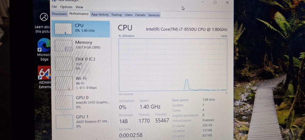Dell Latitude 3590 i7 Gen 8 / SSD M.2 SATA 256 gb / 16 gb RAM / Full H