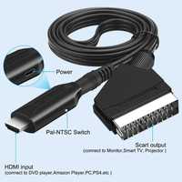 Scart - HDMI кабель переходник, адаптер для старых телвизоров и пр.