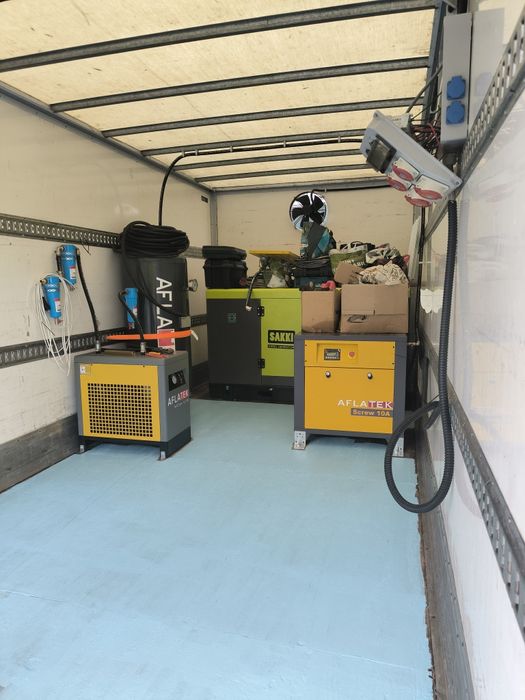 Atelier mobil - generator trifazic 30kva - Compresor aer 7,5 kw