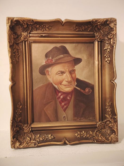 Tablou portret pictura in ulei