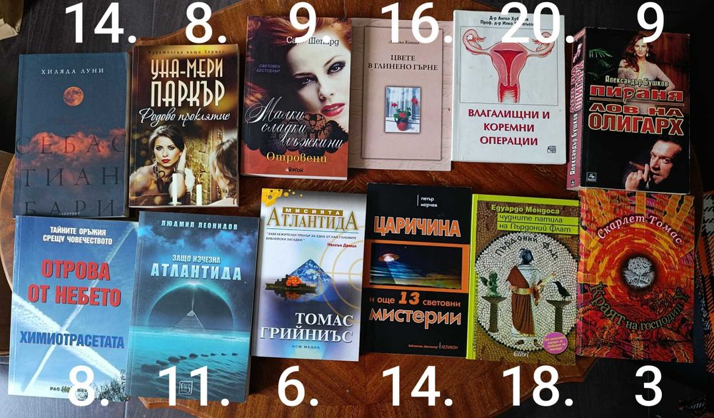 Много книги,за всеки по нещо