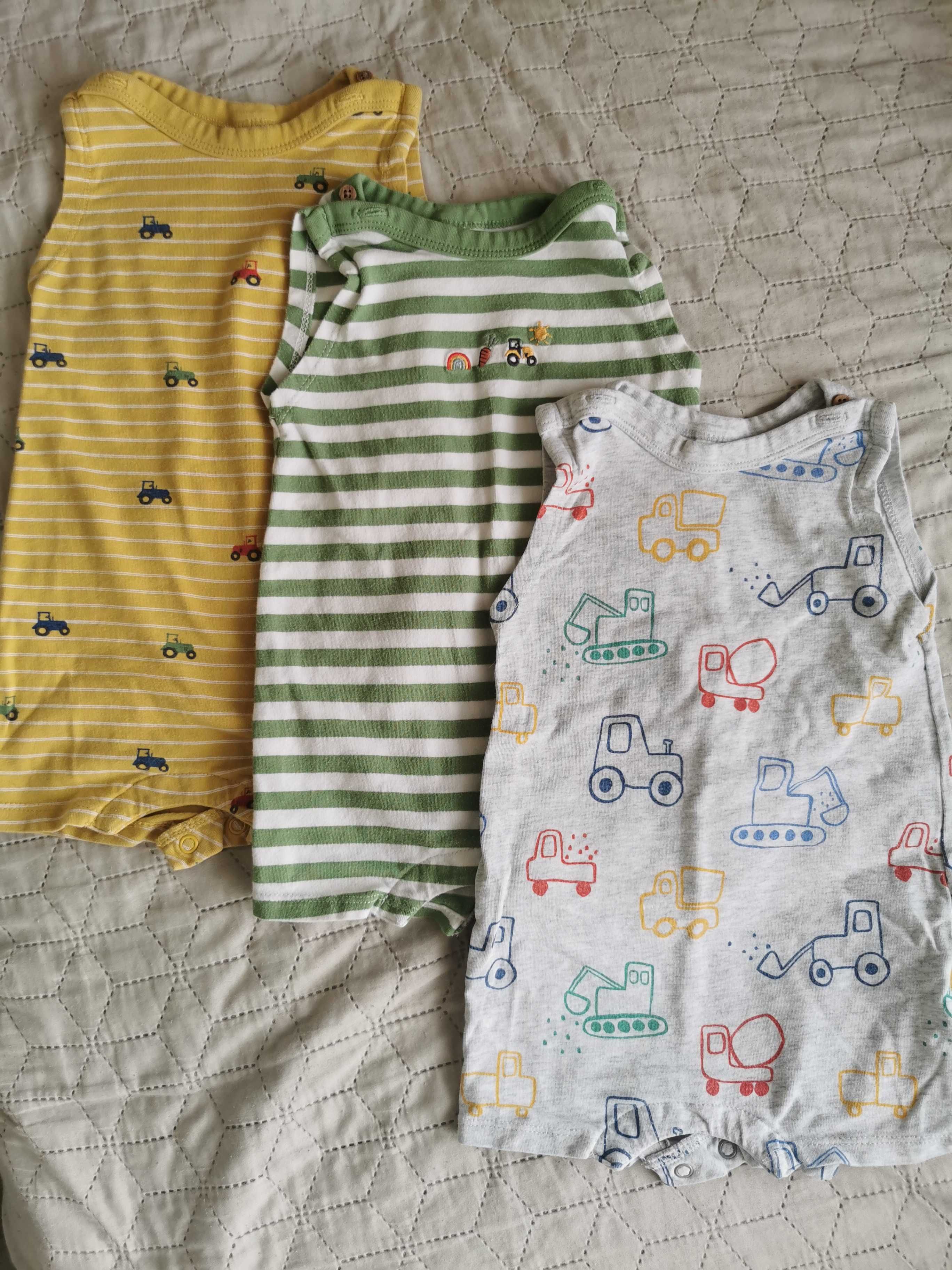 5 бр. Летни бодита / гащеризони Next, H&M (3-9м)