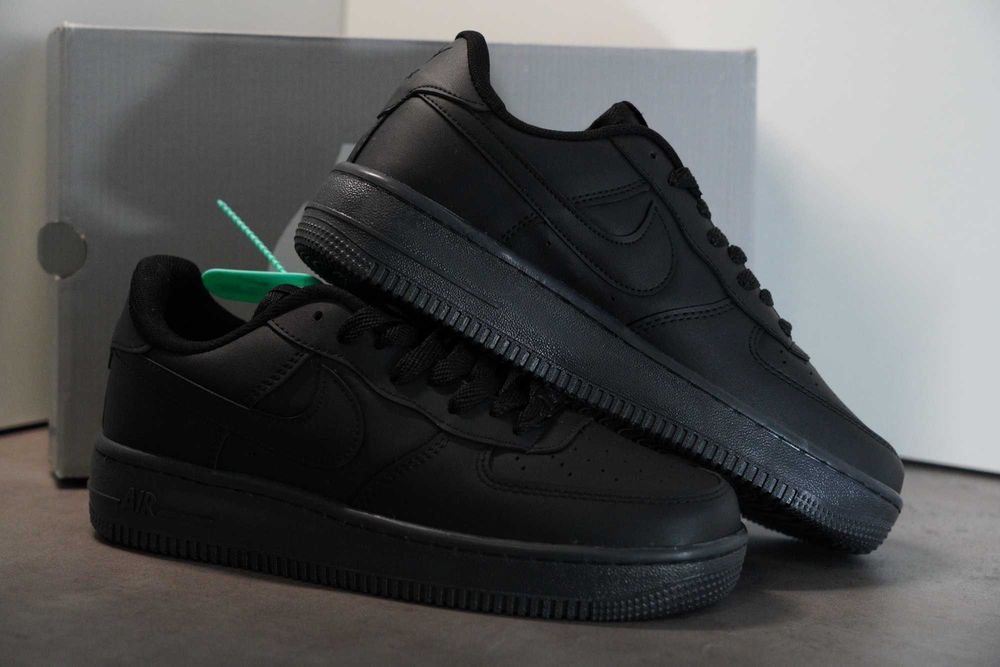 Adidasi Nike AIR Force 1 low Black, Produs Nou - Full Box, Premium
