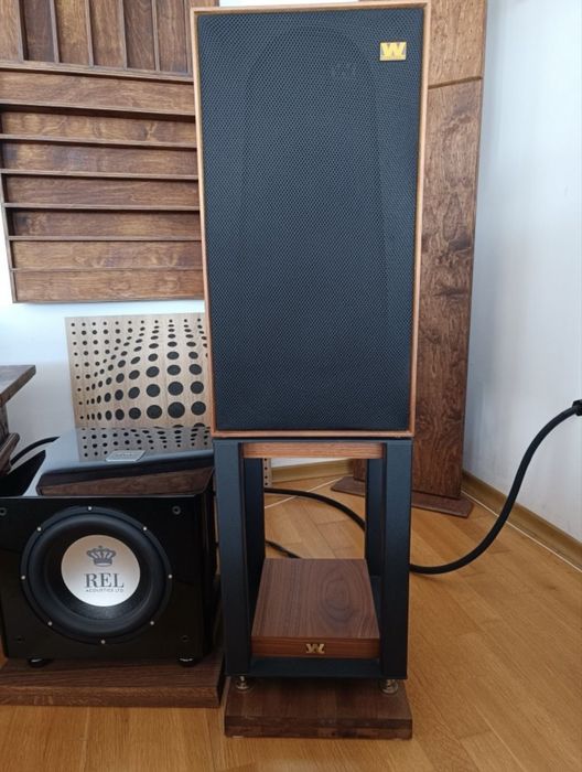 Boxe Wharfedale Linton 85 Walnut cu standuri originale