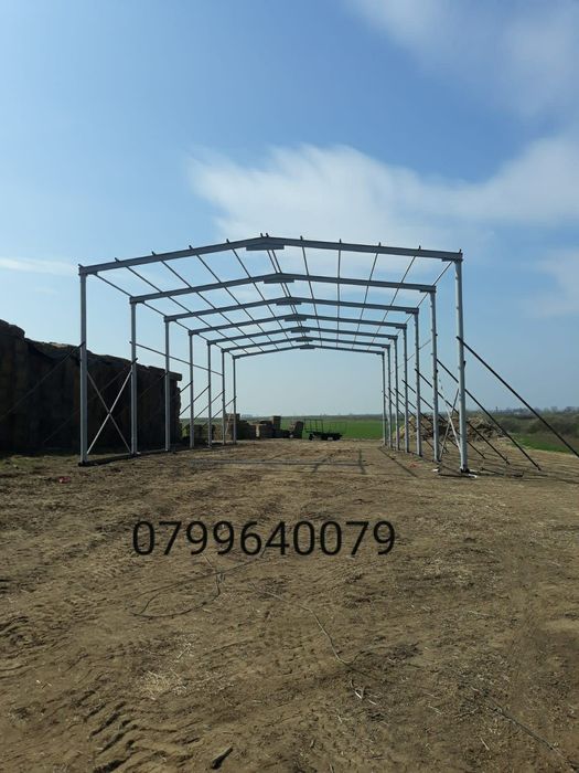 Vând hală metalică 12×35×4