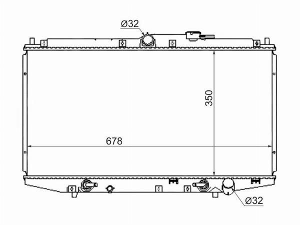 Радиатор  Honda Accord
