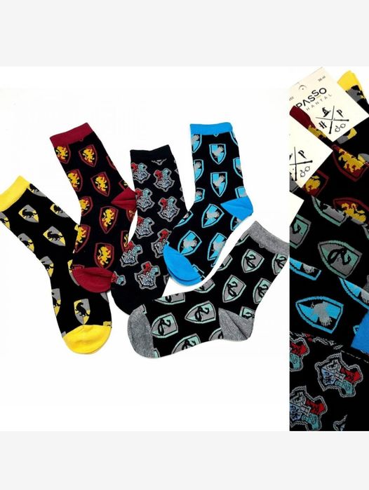 Носки Гарри Поттер Хогвартс Гриффиндор Слизерин Пуффендуй