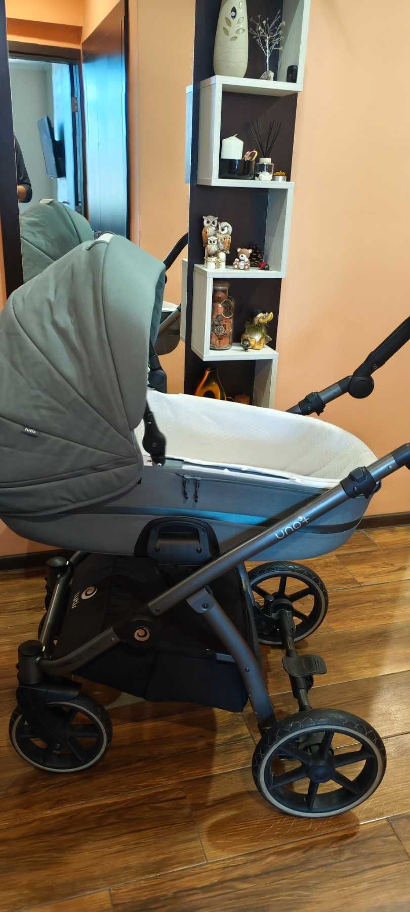 Бебешка количка Tutis Uno 3+, 2в1, 143 Menta