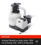 Filtru/pompa filtrare piscina cu nisip Intex
