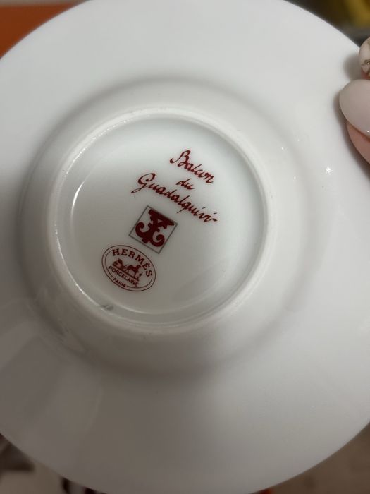 Set 2 cești cu farfurioare, Hermes