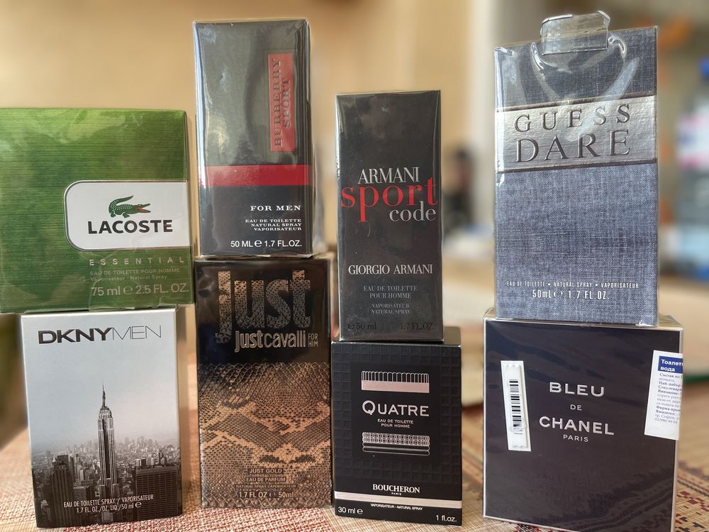 Маркови мъжки парфюми Armani burberry chanel Cavalli Quatre Dupont