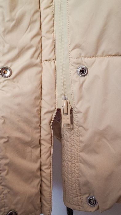 Дълго светло бежово пухено яке Minimum