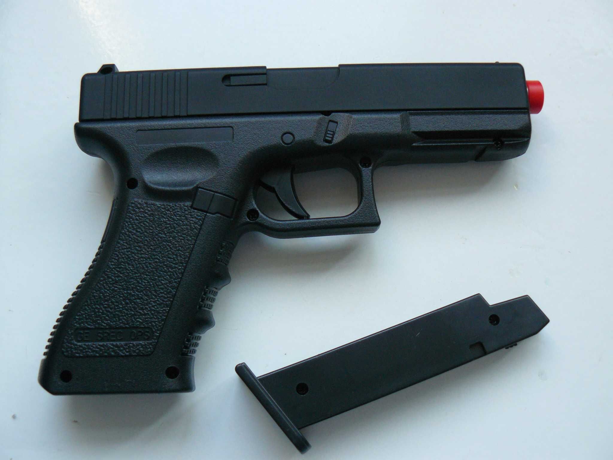 Pistol Airsoft GLOCK 18 GE3007 Mecanism Pe ARC/SPRING, Nou,Golden Hawk