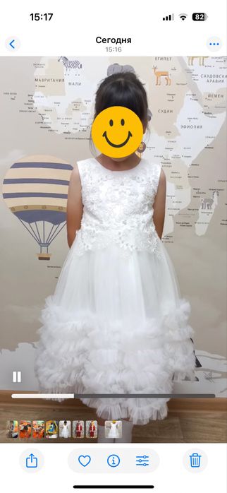 Белое, красивое платье