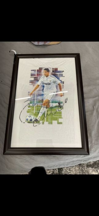 Оригинальная футболка с автографом криштиану роналду