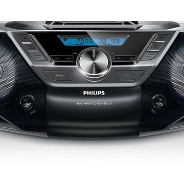 Philips AZ780, Radio FM, CD mp3, USB, AUX. NOU SIGILAT