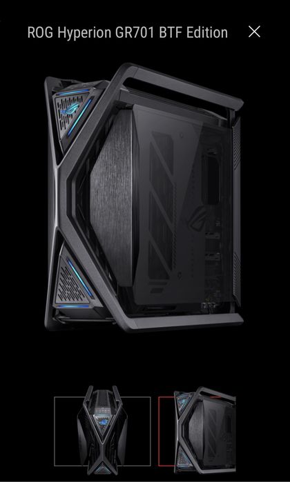 Carcasa PC Asus ROG Hyperion BTF neagra [800 lei mai putin vs magazin]