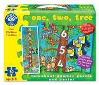 Nou One, two, three, Floor puzzle copii Invatam sa numaram ideal cadou