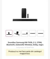 Soundbar Samsung HW-T430, 2.1 Canale, 170W