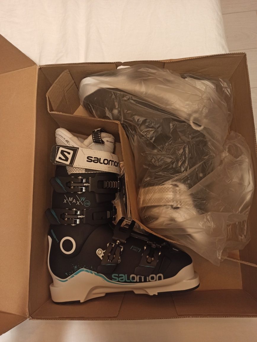 Ски обувки чисто нови дамски Salomon X max 110 W 24.5