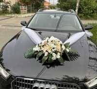 Сватбена украса за кола с вакумно укрепване