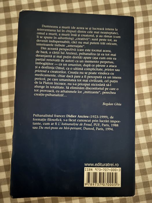 Psihanaliza travaliului creator- Didier Anzieu