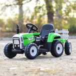 NOU Tractoras electric roti moi EVA, 60W,12V cu remorca si telecomanda