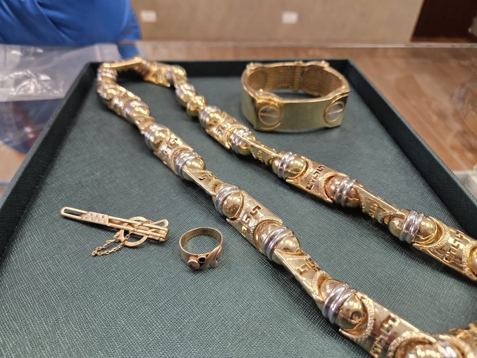 Lanț de aur și brățară 14 k