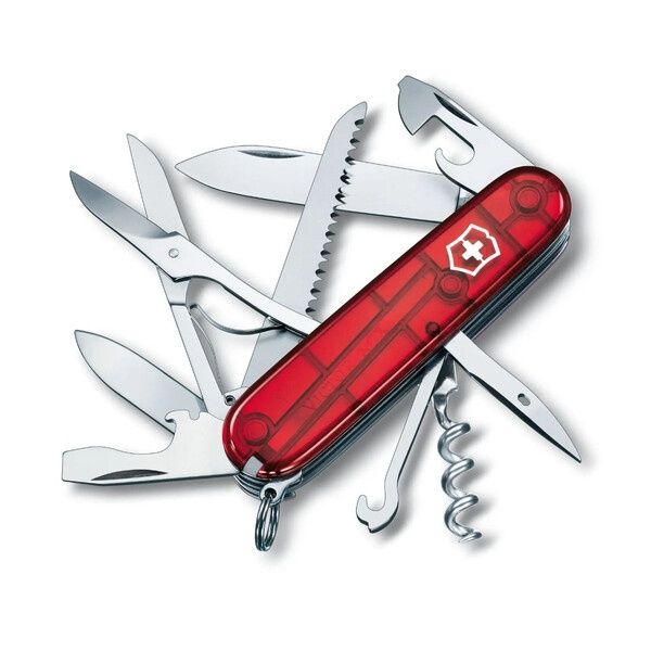 Швейцарски джобен нож Victorinox Huntsman Ruby има го и в синьо