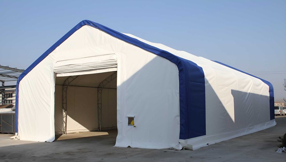 Cort depozitare tip casa cu structura dubla latime 10 m x lungime 12 m