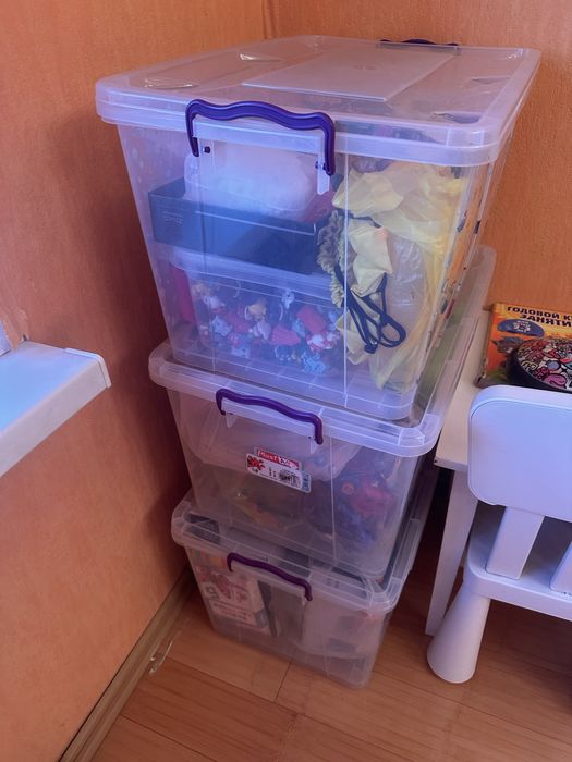 Контейнеры 72 литра Турция 3 штуки