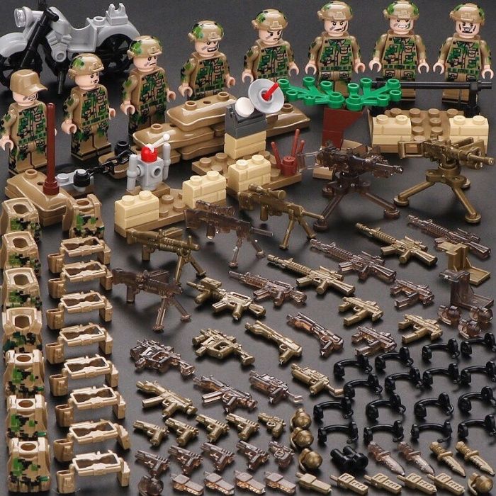 Set 8 Minifigurine noi tip Lego SWAT Spike Field Team