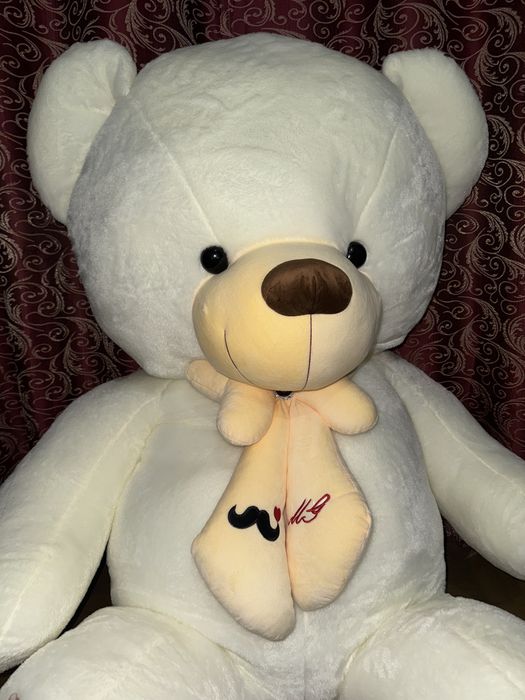 Двухметровый мишка белый новый