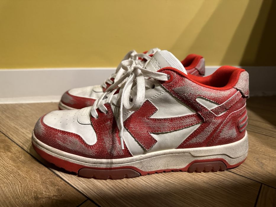 Off white out off office ooo low tops vintage red marime 43