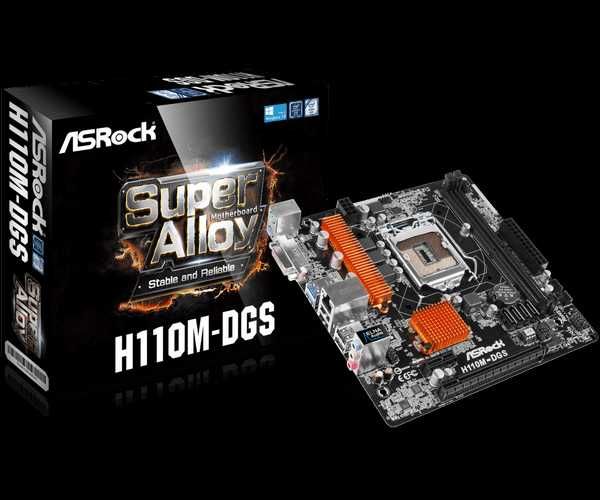 ASRock H110M-DGS + Pentium G4560 + 8Gb DDR4 + Box Cooler