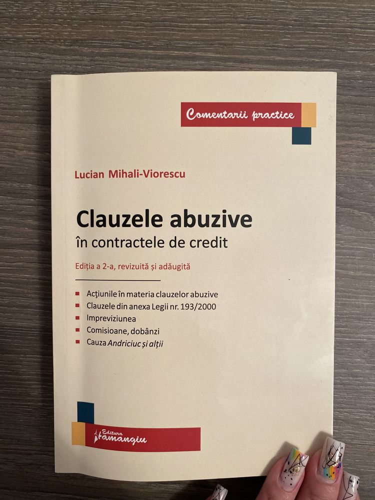 Clauzele abuzive în contractele de credit- Lucian Mihali-Viorescu