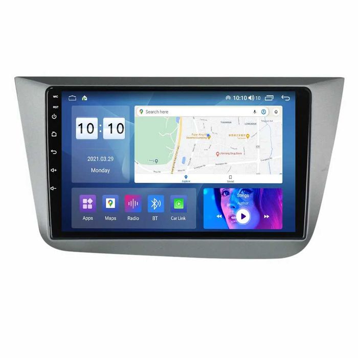 Navigatie Dedicata Seat Altea (2004-2015) 9Inch, Bluetooth, Carplay