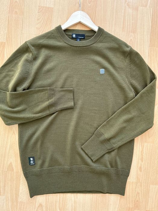 Gstar raw merino мек вълнен пуловер